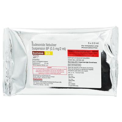 Bunase 0.5mg Respule 5X2ml - Asthma/COPD-Ast