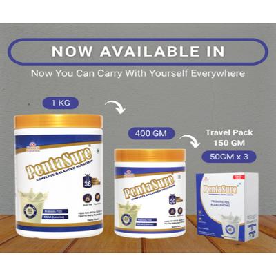 PentaSure Complete Balanced Nutrition Powder - Vanilla Flavour 400 g - Daily Health Drinks