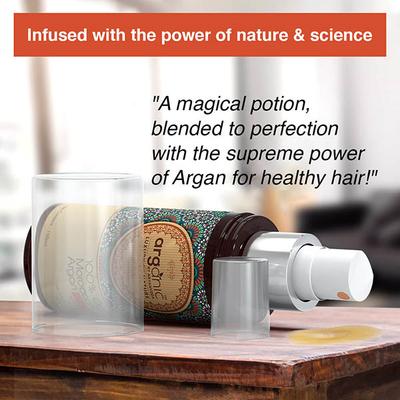 Aryanveda Arganic Organic Moroccan Argan Hair Tonic For Reduces Split Ends & Breakage 100 ml - Hair Creams
