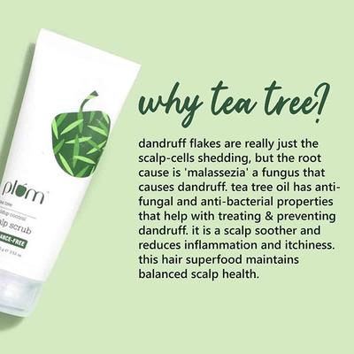 Plum Tea Tree Buildup Control Scalp Scrub 100 ml - Hair Lotions & Tonics