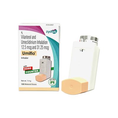 UMIFLO CFC FREE WITH DOSE COUNTER 120md Inhaler 7.4g - Asthma/COPD-Ast