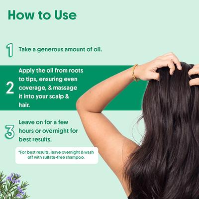 Aravi Organic 100% Pure Rosemary Lavender Hair Growth Carrier Hair Oil 200 ml - Hair Oils