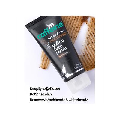 mCaffeine Naked & Row Coffee Face Scrub Normal to Oily Skin 75 gm - Face Scrubs