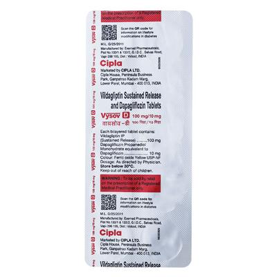 VYSOV D 100/10 Tablet 10's - Diabetes-Ant