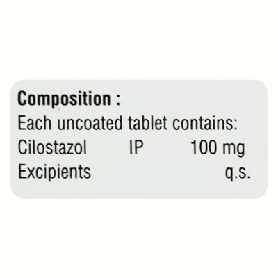 CILOSTOZ 100 Tablet 10's - Intermittent Claudication-Per