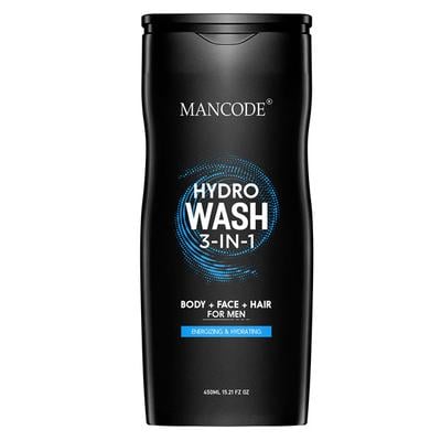 Mancode Hydro Wash 3 in 1 ( Body+Face+Hair ) 450 ml - Shower Gels & Body Wash