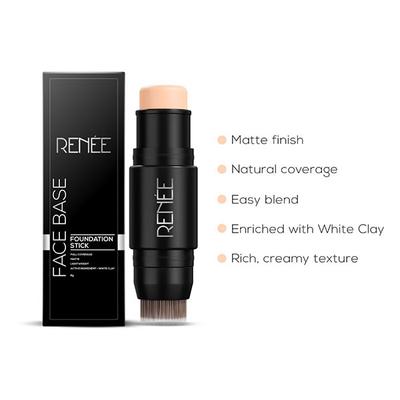 RENEE Face Base Foundation Stick - Cappuccino 8 gm - Foundation