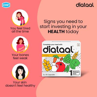 Diataal Nutripop Multivitamin Capsule (Pack of 3 x 15's) - Multi-Vitamins