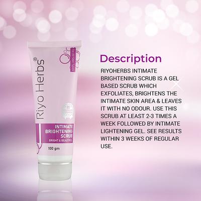 Riyo Herbs Intimate Brightening Scrub 100 gm - Intimate Care