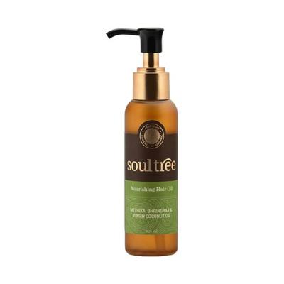 SoulTree Nourishing Hair Oil with Methika, Bhringraj & Virgin Coconut 120 ml - Hair Oils