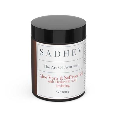 Sadhev Aloe Vera & Saffron Gel with Hyaluronic Acid 100 g - Face Moisturizers