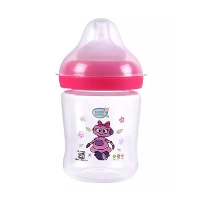 Buddsbuddy Premium Wide Neck Feeding Bottle - Pink 150 ml - Feeding & Nursing