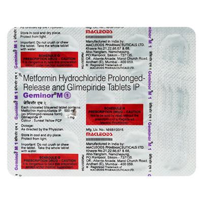 GEMINOR M 4 Tablet 15's - Diabetes-Ant