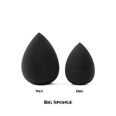Boujee Beauty 1xsmall Sponge + 1xlarge Sponge (Charcoal Black) S01b 1's - Sponges & Applicators
