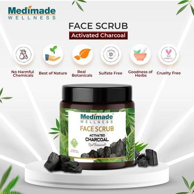 Medimade Activated Charcoal Face Scrub (Pack of 2) 1's - Scrubs & Exfoliants