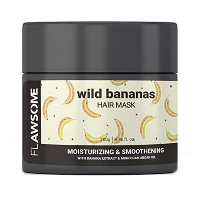 Flawsome Wild Bananas Moisturizing & Smoothening Hair Mask 200 gm - Hair Masks & Packs