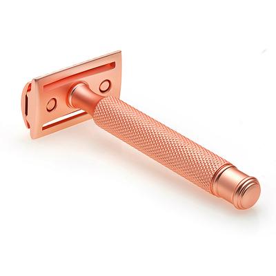 Hajamat Scythe Safety Razor, Ultra High Grade Stainless Steel 304, Rose Gold Finish 1's - Razors & Cartridges
