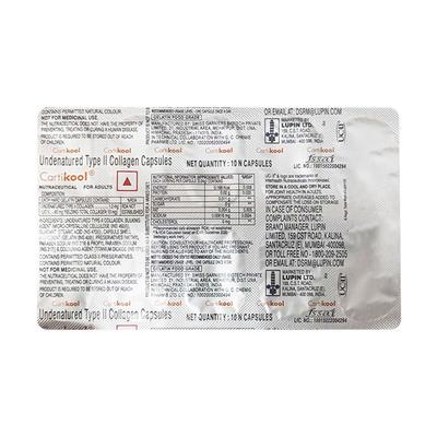 CARTIKOOL NUTRACEUTICAL FOR ADULTS Capsule 10's - Supplements-Vam