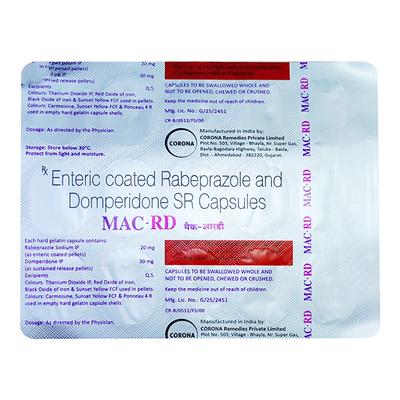 MAC RD Capsule 15's - Ulcer/Reflux/Flatulence-Aaa