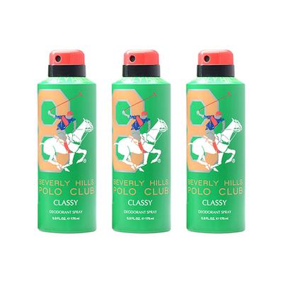 Beverly Hills Polo Club Classy Deo No.8 Trio Pack + Sports No.8 Shower Cream 3-in-1 Set For Men 675 ml 1's - Deodorants/Roll-Ons