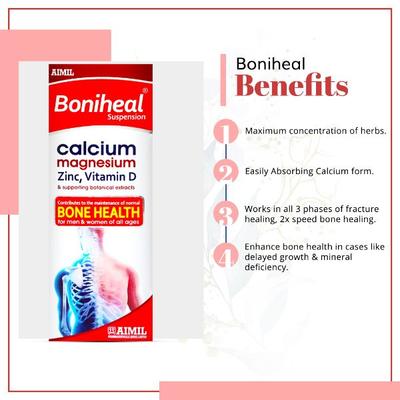Aimil Boniheal Suspension (Pack of 6 x 200 ml) - Speciality Medicines