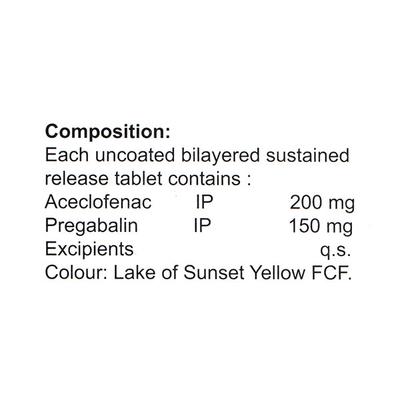 Alcinac PG Forte Tablet 10'S - Neuropathic Pain-Dru
