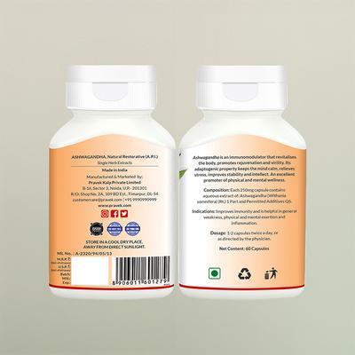 Pravek Ashwagandha Capsules 60's - Speciality Medicines