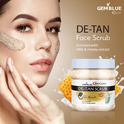 Gemblue Biocare Face Scrub - Facial De-tan 500 ml - Face Scrubs