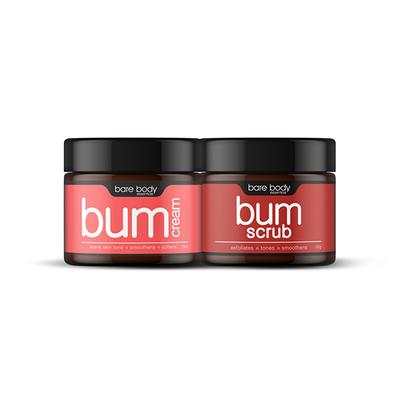 Bare Body Essentials Bum Squad Combo - Bum Cream 50g & Bum Scrub 50g 1's - Lotions & Creams