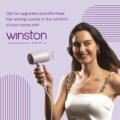 Winston Ionic Foldable Hair Dryer with Low Noise & Overheat Protection - 1200W 1's - Hair Dryers