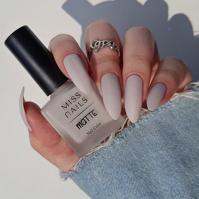 Miss Nails Matte Nail Color Jade Rose 8 ml - Nail Polish
