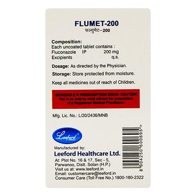 FLUMET 200mg Tablet 1's - Fungal Infections-Anf