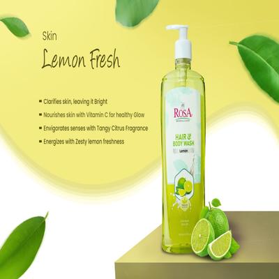 Rosa Hair & Body Wash - Lemon 500 ml - Shower Gels & Body Wash
