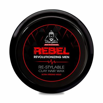 Urban Gabru Rebel Revolutionizing Men Re-Stylable Clay Hair Wax - Ultra Strong Hold 85 gm - Hair Gels & Waxes