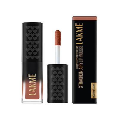 Lakme Xtraordin-airy Lip Mousse Mini- Bare Nude 1.8 g - Liquid Lipsticks