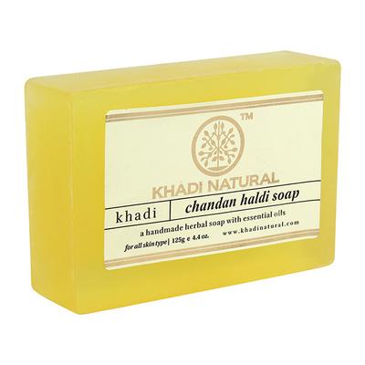 KHADI NATURAL CHANDAN HALDI SOAP 125 gm - Soaps