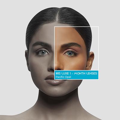 Pac Iris Luxe One Month Lenses (Pacific Opal) 1's - Eyecare Lenses