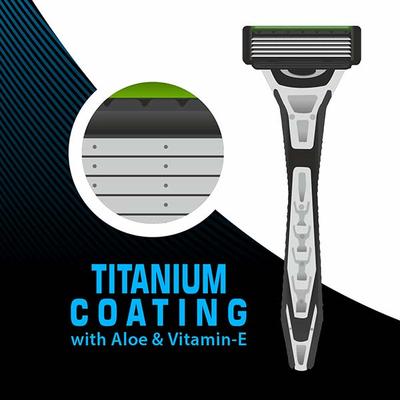 Vi-John Master Stroke Ultra Pro 5 Blades Titanium Coating with Aloe and Vitamin E 1's - Razors & Cartridges