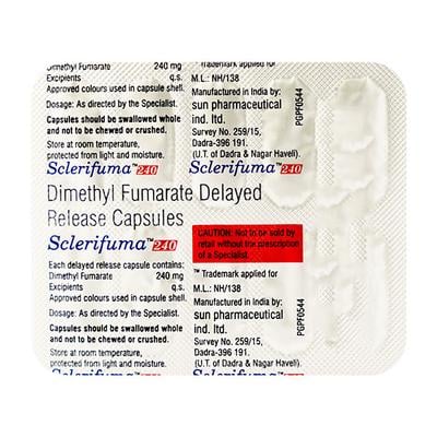 SCLERIFUMA 240mg Capsule 10's - Multiple Sclerosis-Imm