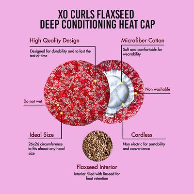 Xo Curls Deep Conditioning Microwavable Cap with Flax Seeds 1's - Hair Masks & Packs