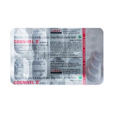 COGNIVEL D TABLET 10'S - Supplements-Vam