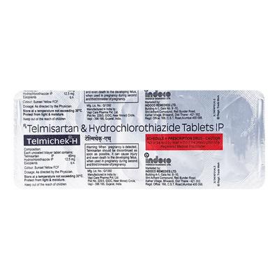 Telmichek H Tablet 10'S - Hypertension-Ang