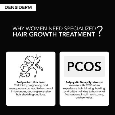 O3+ Women Densiderm Hair Growth Shampoo with Ginseng For Hair Fall Control & Hair Growth 200ml - Shampoos