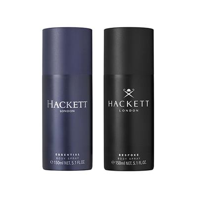 Hackett Essential Body Spray 150ml + Bespoke Body Spray 150ml 2's - Men Deodorants/Roll-Ons