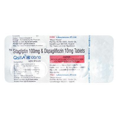 QSITA D 100/10 Tablet 10's - Diabetes-Ant