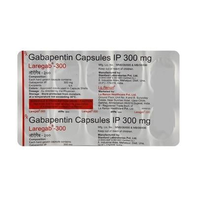 Laregab 300mg Capsule 10'S - Epilepsy/Convulsion-Ant