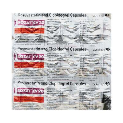ROZAT CV 20 Capsule 15's - High Cholesterol-Dys