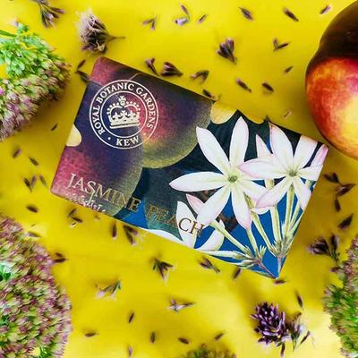 The English Soap Company - Royal Botanic Gardens, Kew - Jasmine Peach Soap 240 gm - Soaps
