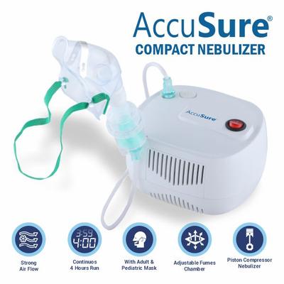 AccuSure Compact Nebulizer 1's - Health Monitors And Equipment