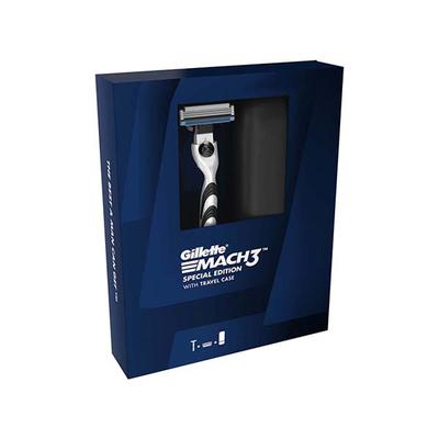 Gillette Mach3 Limited Edition Premium Gift Pack 1 Gillette Mach3 Manual Razor, 1 Gillette Mach3 Cartridge, 1 Travel Case 1's - Grooming Kits